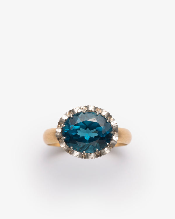 NIKOLLE RADI - London Blue Topaz Ring - (G)