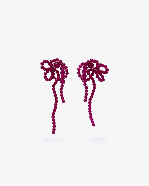 COMPLETED WORKS - H80 Earrings - (Fuschia)