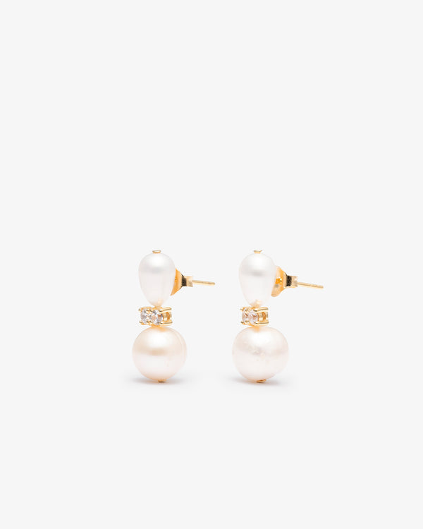 COMPLETED WORKS - P236 Earrings - (Pearl)