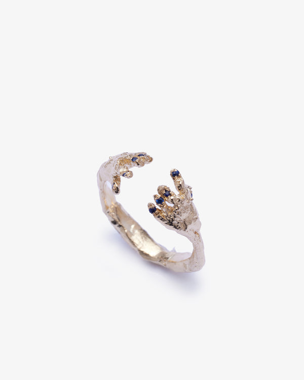 ALICE WAESE - Maia With Blue Painted Nails - (Gold/Blue)