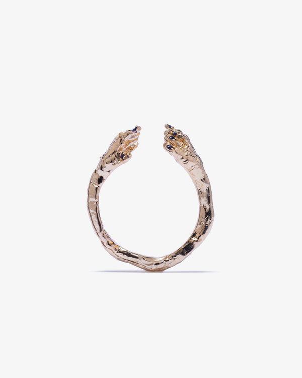 ALICE WAESE - Maia With Blue Painted Nails - (Gold/Blue)