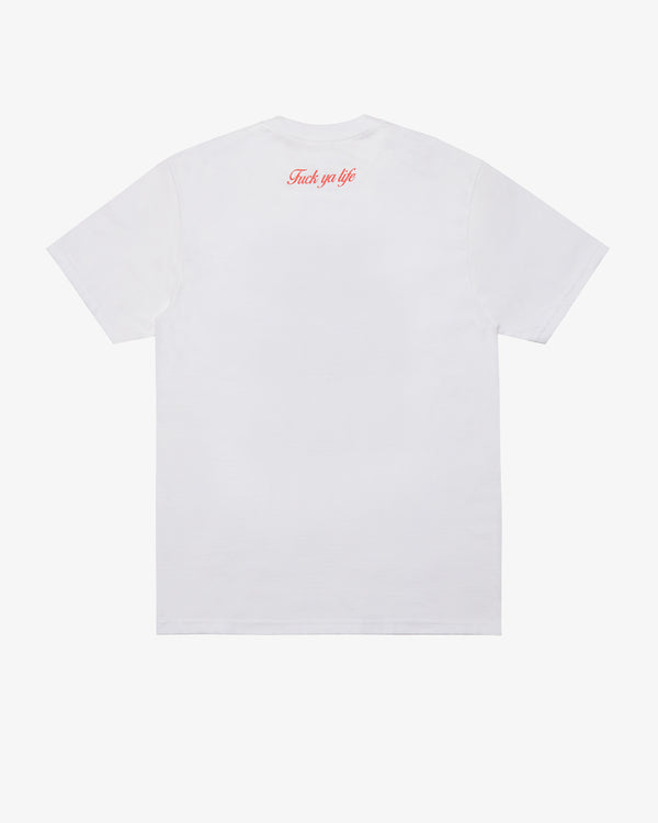 SKATE MUZIK - Fuck Ya Life Tee - (White)