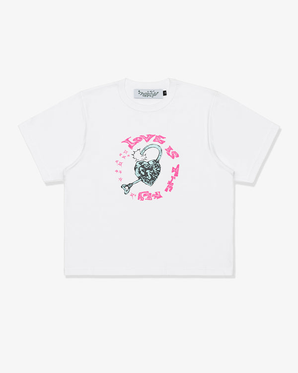 FUNGUYS - Love Is The Key Baby Tee - (White)