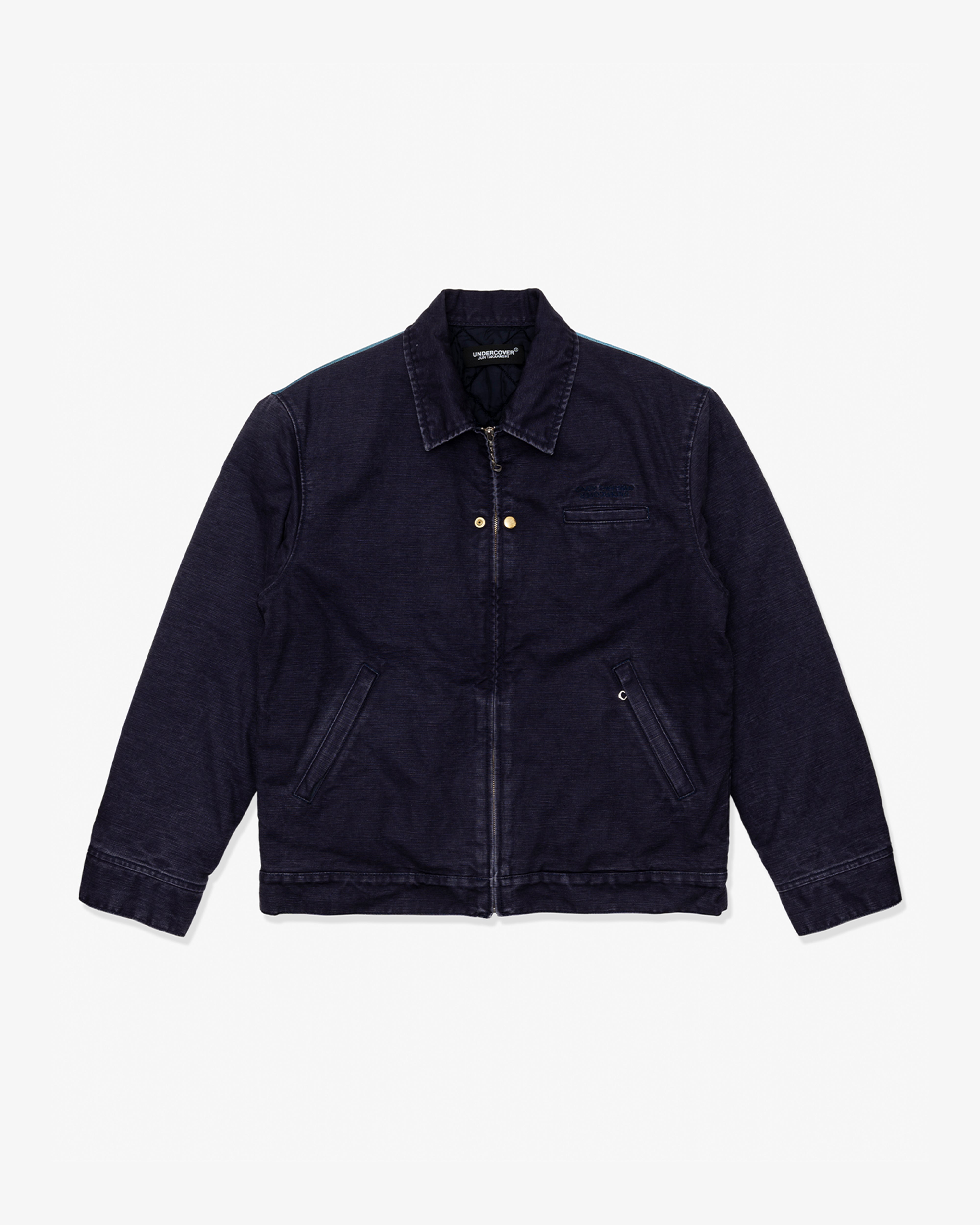 UNDERCOVER: Cindy Sherman Print Quilted Blouson (Navy) | DSMG E-SHOP
