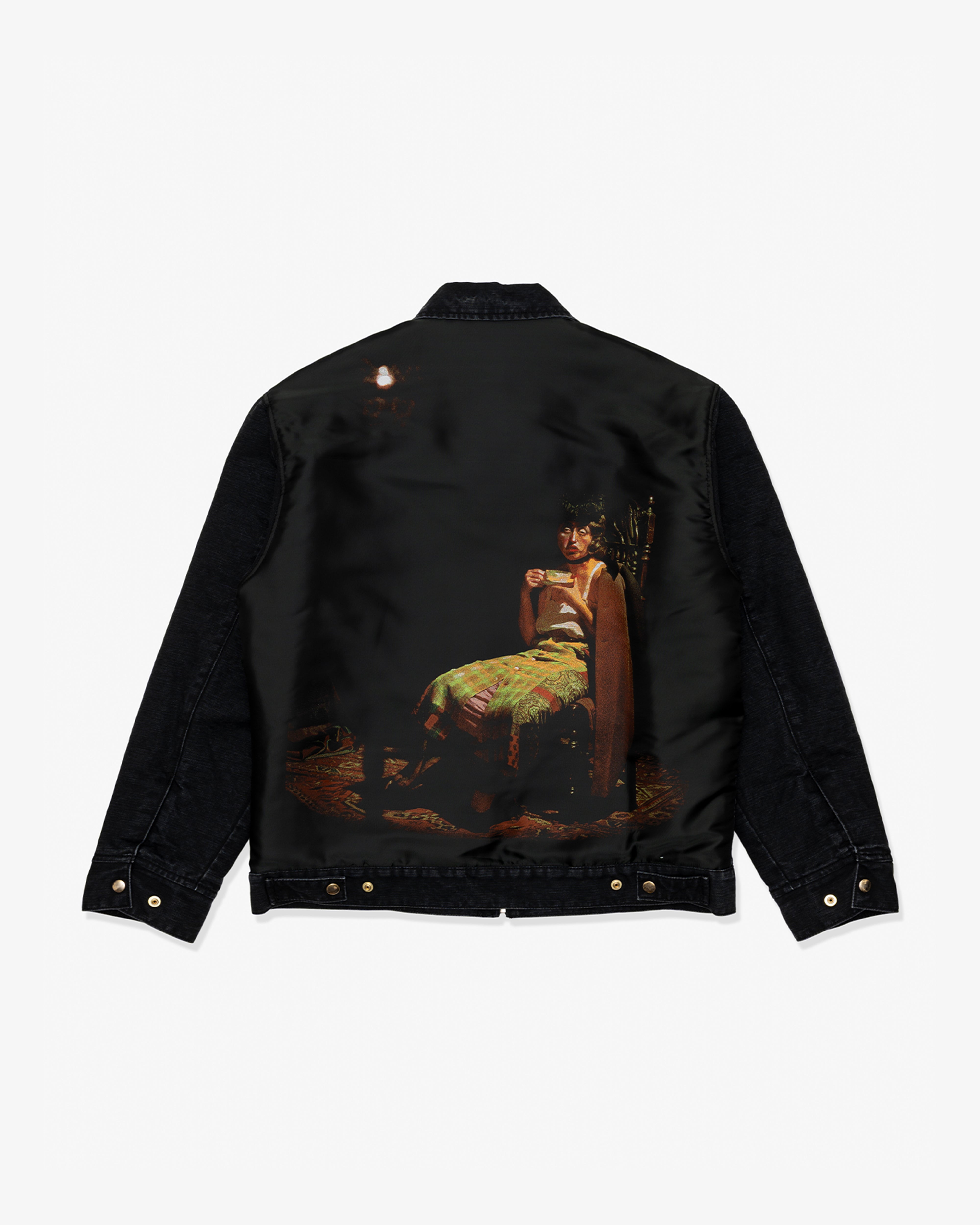 UNDERCOVER: Cindy Sherman Print Quilted Blouson (Black) | DSMG E-SHOP