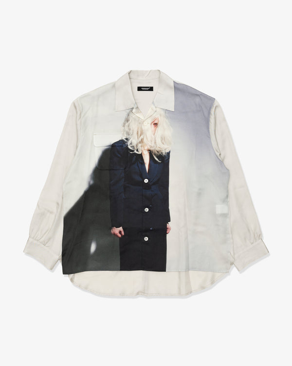 UNDERCOVER - Cindy Sherman Print Rayon Open-Collar Shirt - (Light Beige Gray)