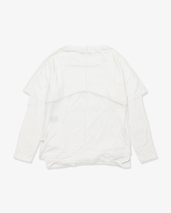 UNDERCOVER - Zip Docking Ls Tee - (White)