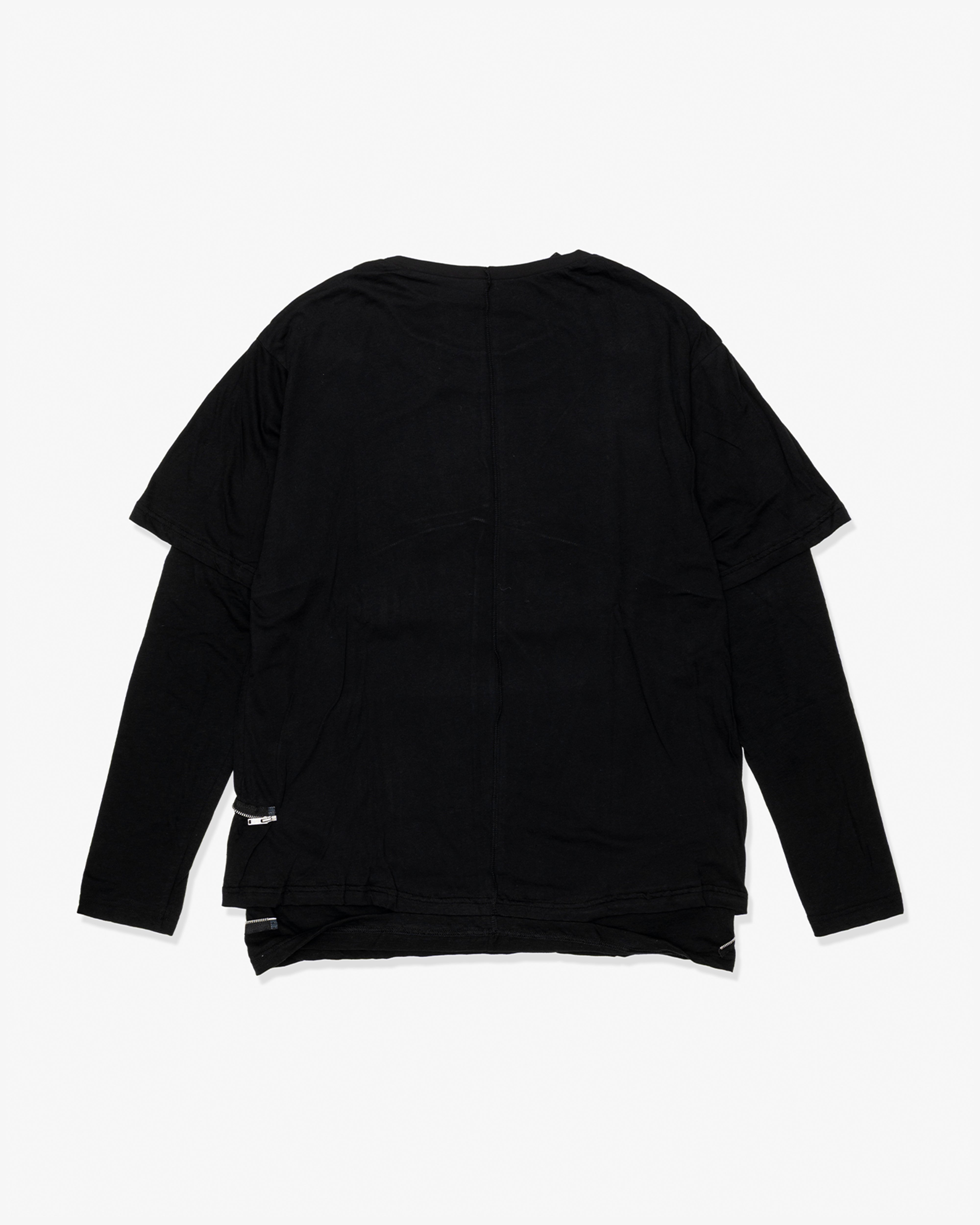 UNDERCOVER: Zip Docking Ls Tee (Black) | DSMG E-SHOP