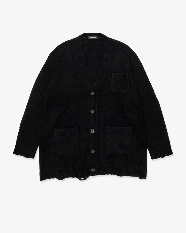 UNDERCOVER - Distressed Design Knit Oversized Cardigan - (Black)