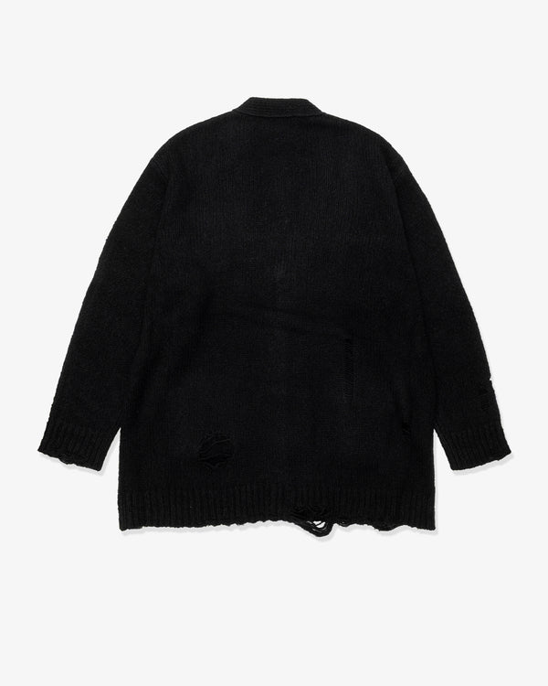 UNDERCOVER - Distressed Design Knit Oversized Cardigan - (Black)