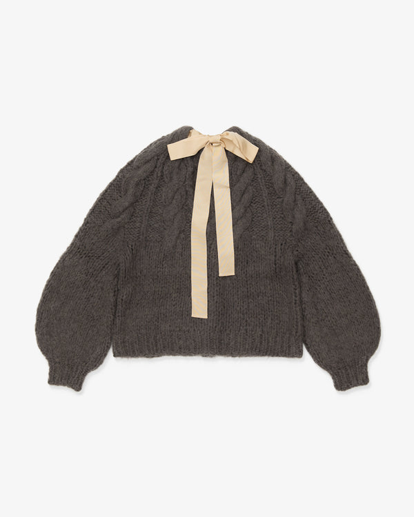 UNDERCOVER - Silk Ribbon Tie Knit Cardigan - (Gray)
