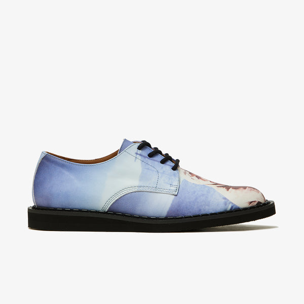 UNDERCOVER - ×George Cox Cindy Sherman Print Leather Shoes - (Blue Base)