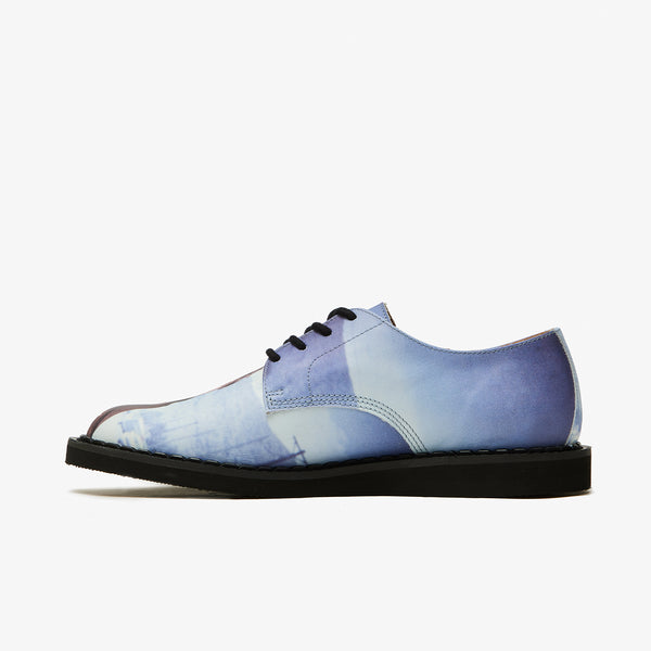 UNDERCOVER - ×George Cox Cindy Sherman Print Leather Shoes - (Blue Base)
