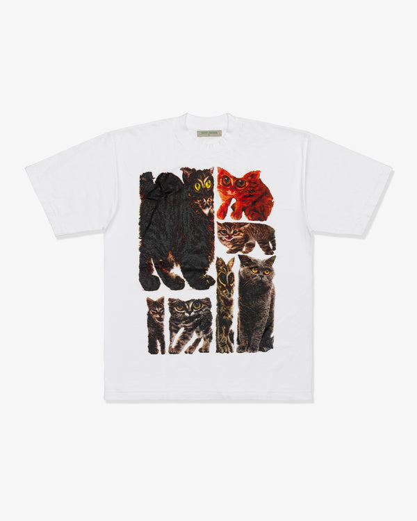 HENRY JOHNSON - Squished Cats Tee - (White)