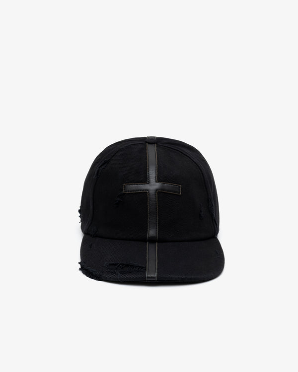 MATIÈRES FÉCALES - Unisex Symbol Leather Cap - (Black)