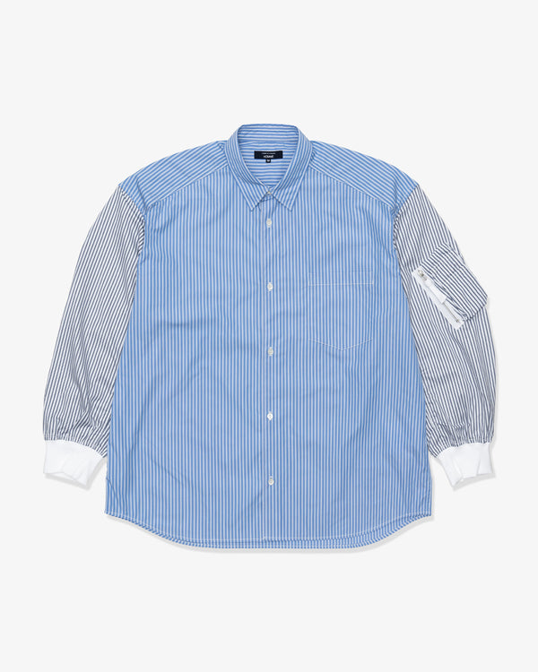 COMME DES GARCONS HOMME - Cotton Stripe X Cotton Stripe Shirts - (Sx/Wh/Nvy X Wh/Nvy)