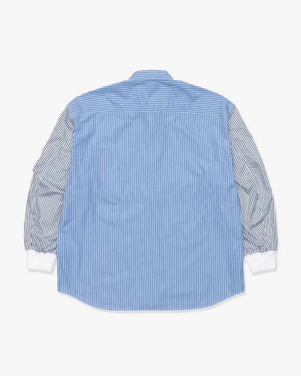 COMME DES GARCONS HOMME - Cotton Stripe X Cotton Stripe Shirts - (Sx/Wh/Nvy X Wh/Nvy)