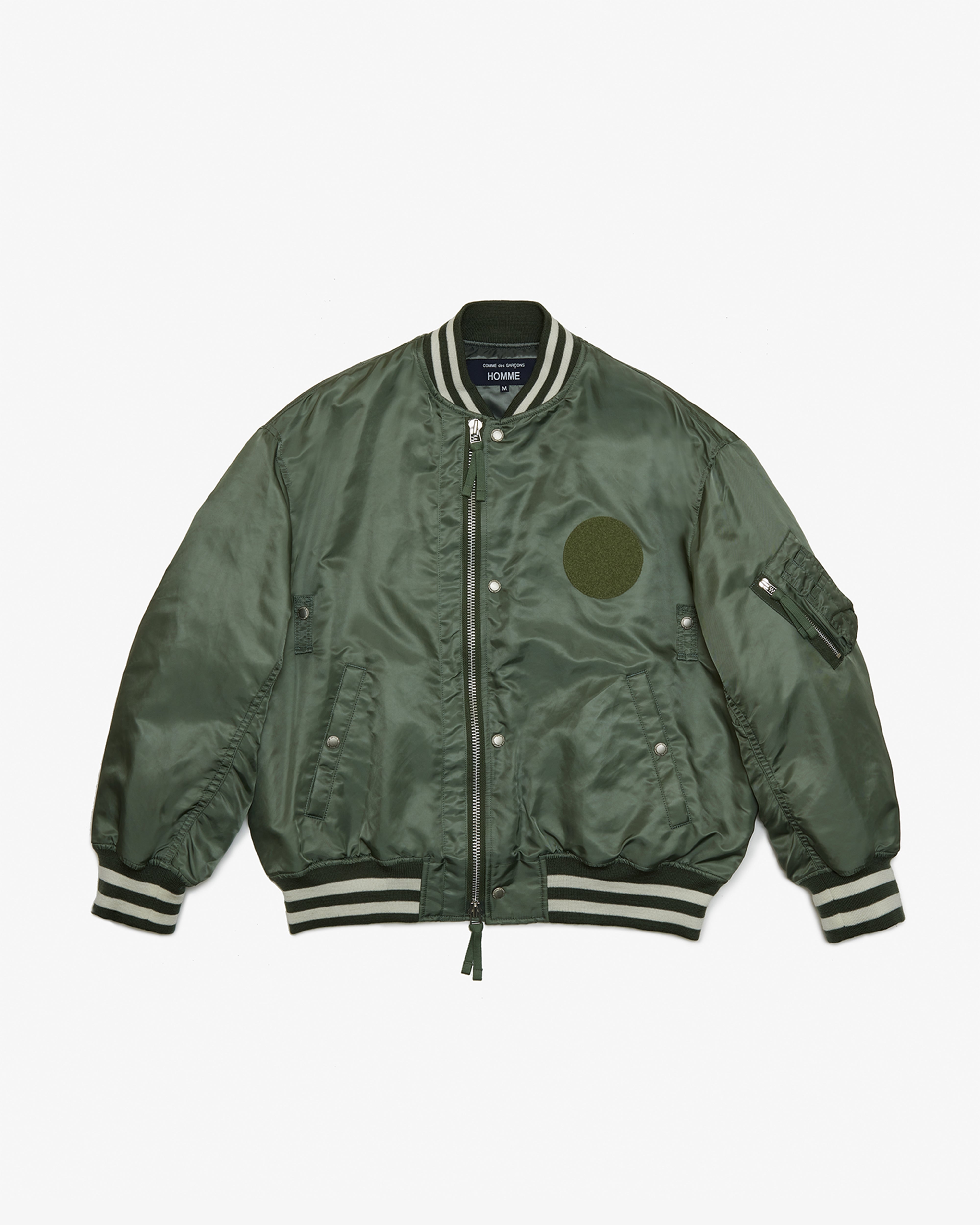 COMME DES GARCONS HOMME: Nylon Twill Jackets (Khaki) | DSMG E-SHOP