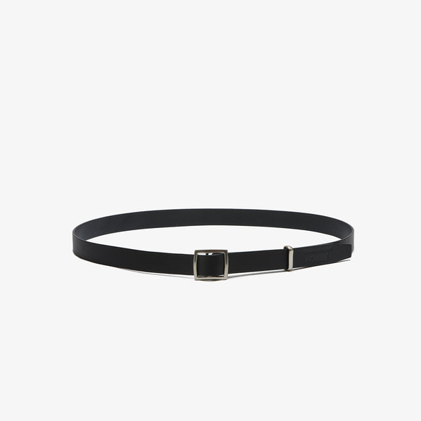COMME DES GARCONS HOMME - Steer Oil Smooth Holeless Belts <30mm> - (Black)