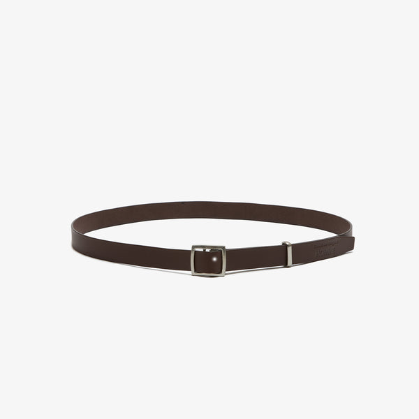COMME DES GARCONS HOMME - Steer Oil Smooth Holeless Belts <30mm> - (Brown)