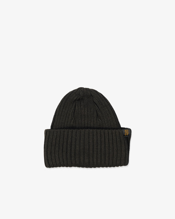COMME DES GARCONS HOMME - Wool Worsted Rib Bleach Treated Batoner Knitwear - (Black)