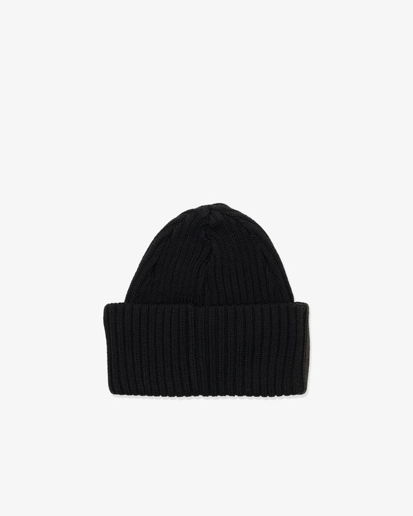 COMME DES GARCONS HOMME - Wool Worsted Rib Bleach Treated Batoner Knitwear - (Black)