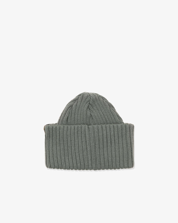 COMME DES GARCONS HOMME - Wool Worsted Rib Bleach Treated Batoner Knitwear - (Khaki)