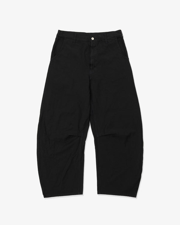 COMME DES GARCONS HOMME - Polyester Serge Plaingarment Treated Trousers - (Black)
