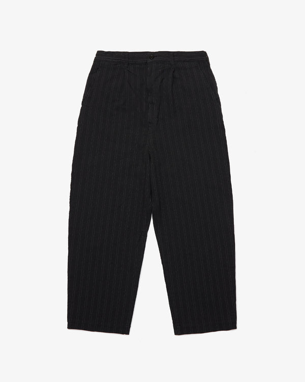 JUNYA WATANABE MAN - Polyester Stripe Garment Processed Trousers - (Gray/White)