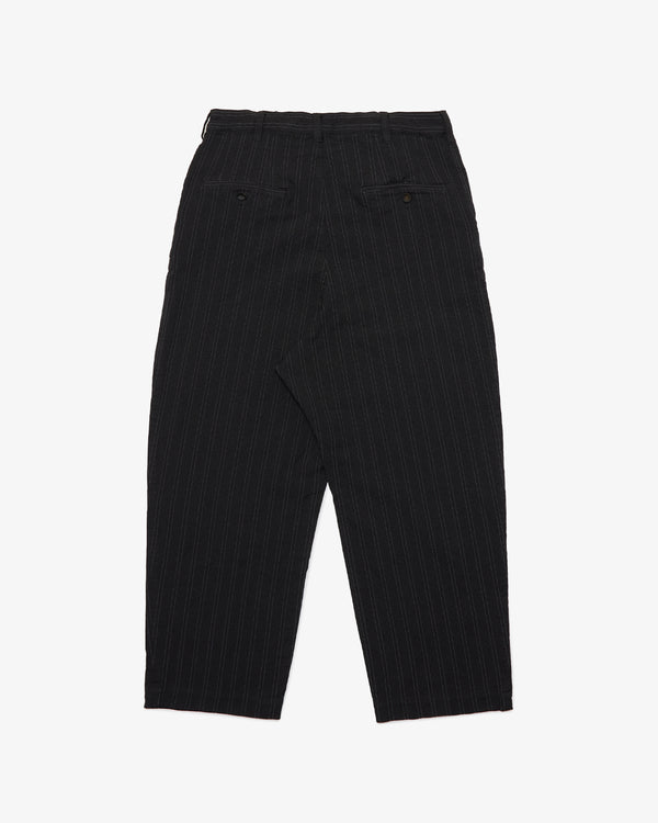 JUNYA WATANABE MAN - Polyester Stripe Garment Processed Trousers - (Gray/White)