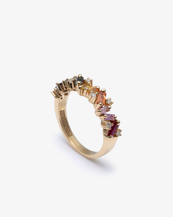 SUZANNE KALAN - Rainbow Frenzy Half Band - (Yellow Gold)