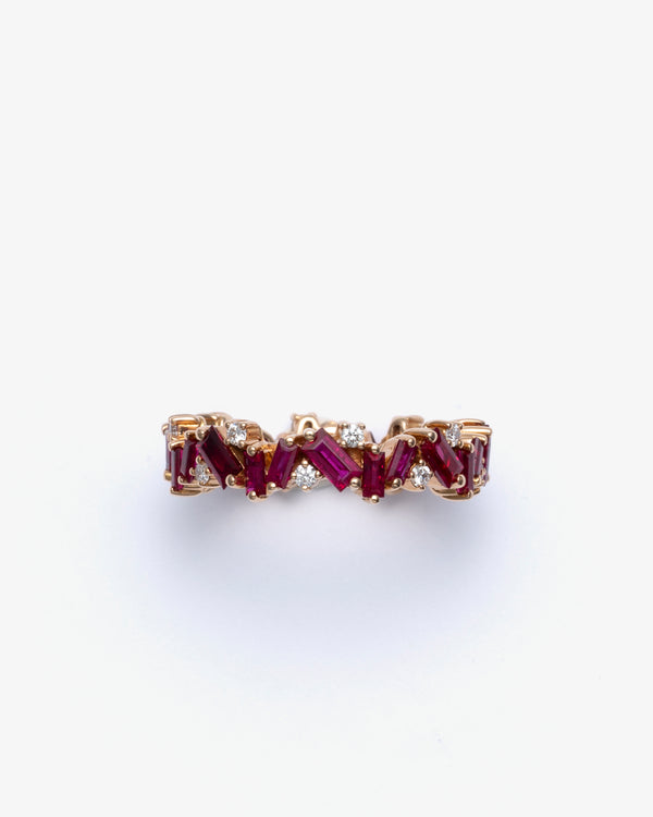 SUZANNE KALAN - Rose Gold Ruby Bliss Ring - (Rose Gold)