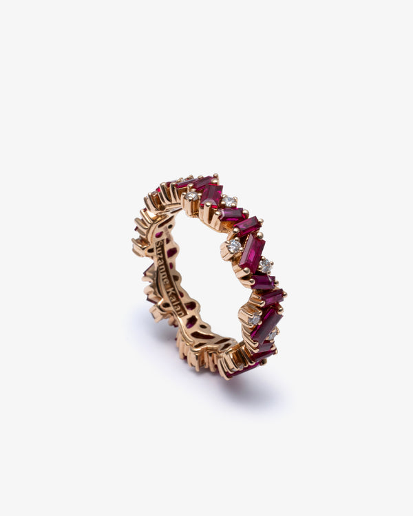 SUZANNE KALAN - Rose Gold Ruby Bliss Ring - (Rose Gold)