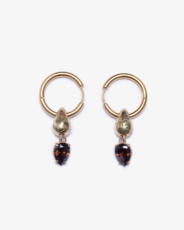 JET MCQUISTON - Fallen Flora Teardrop Hoops - (Ssv)