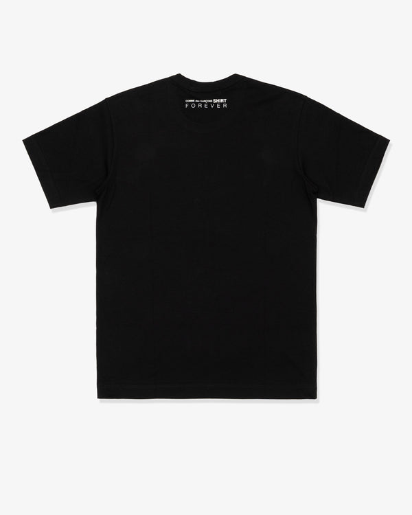 CDG Shirt Forever - Cotton Jersey Plain T004 - (Black)