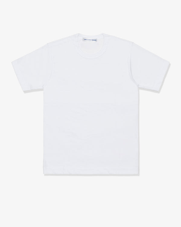 CDG Shirt Forever - Cotton Jersey Plain T-Shirt - (White)