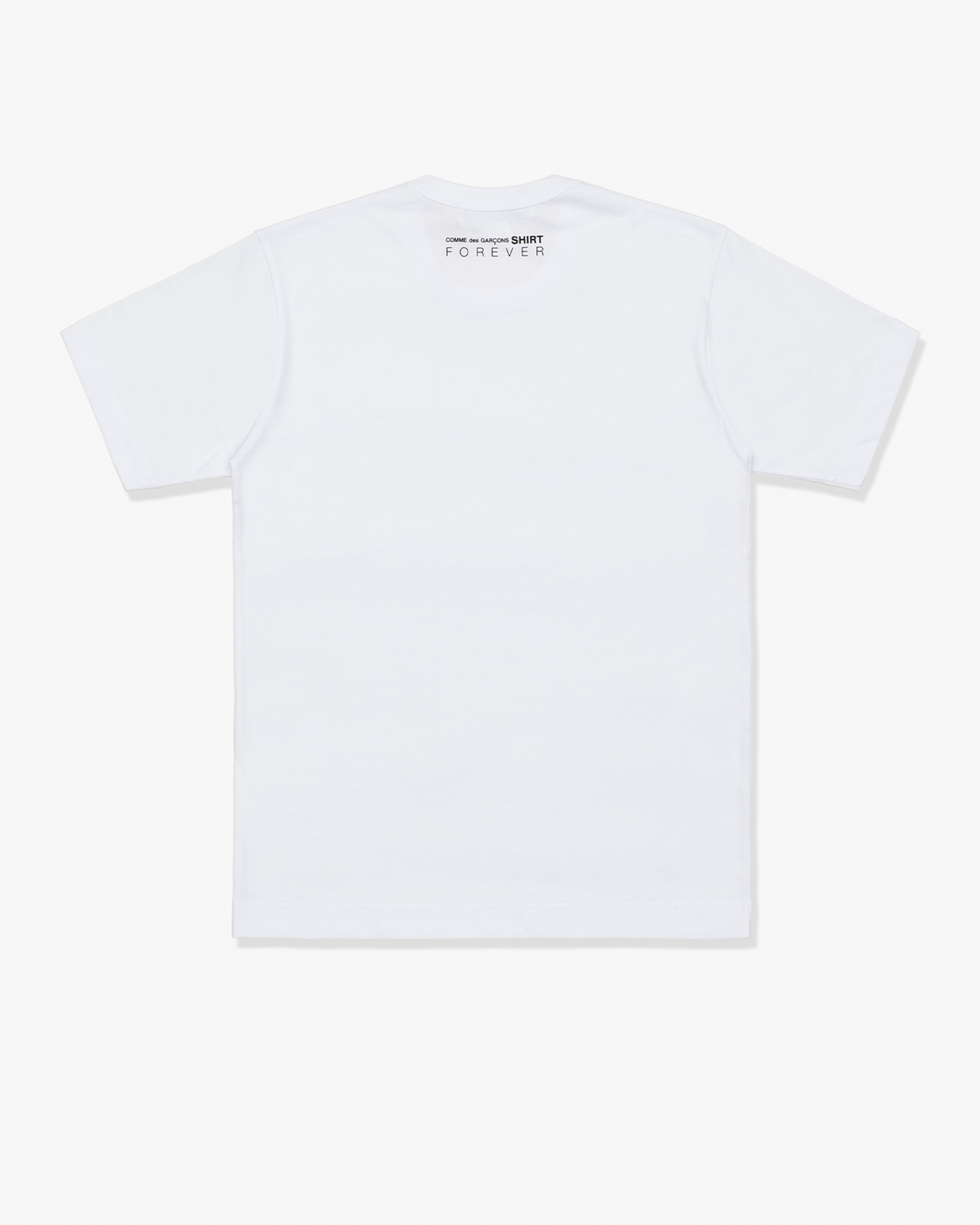 CDG Shirt Forever: Cotton Jersey Plain T-Shirt (White) | DSMG E-SHOP