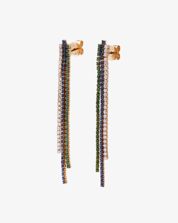 SHAY JEWELRY - 18Ky Triple Thread Drop Earring - (Tri)