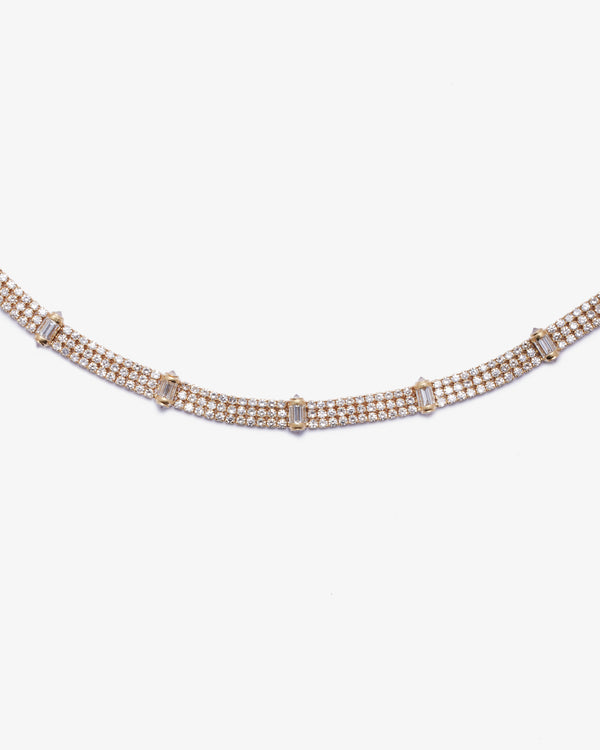 SHAY JEWELRY - 18Ky Triple Thread & Ripple Diamond Bracelet - (Yellow Gold)