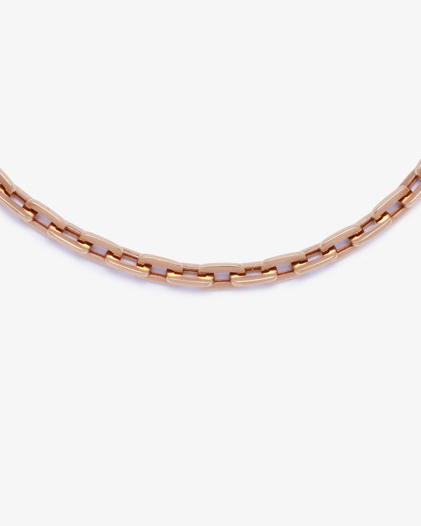 SHAY JEWELRY - 18Kr Solid Gold Mini Deco Link Bracelet - (Rose Gold)