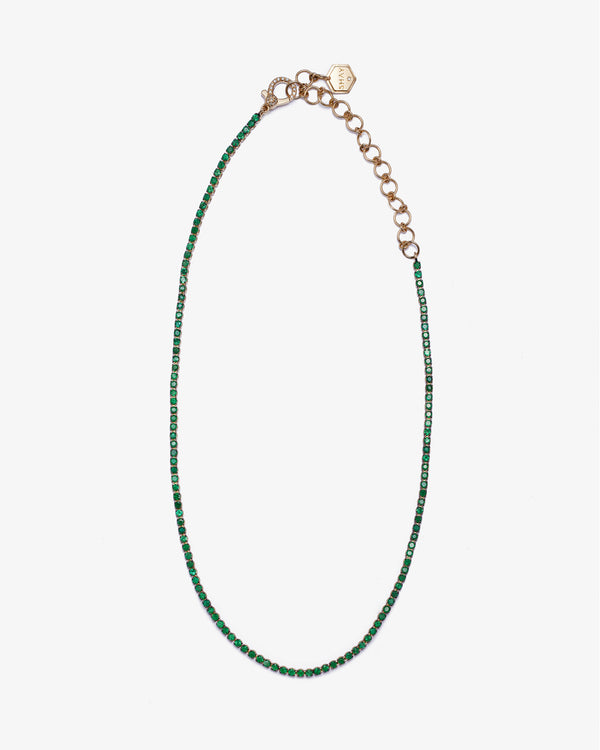 SHAY JEWELRY - 18Ky Single Line Emerald Threa - (Yellow Gold / Emeralds)