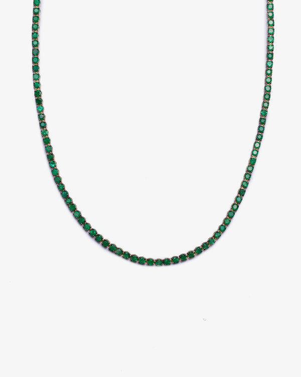 SHAY JEWELRY - 18Ky Single Line Emerald Threa - (Yellow Gold / Emeralds)
