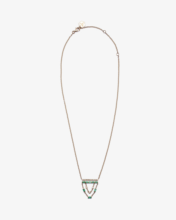SHAY JEWELRY - 18Ky Emerald & Diamond Cascade - (Yellow Gold / Emerald)