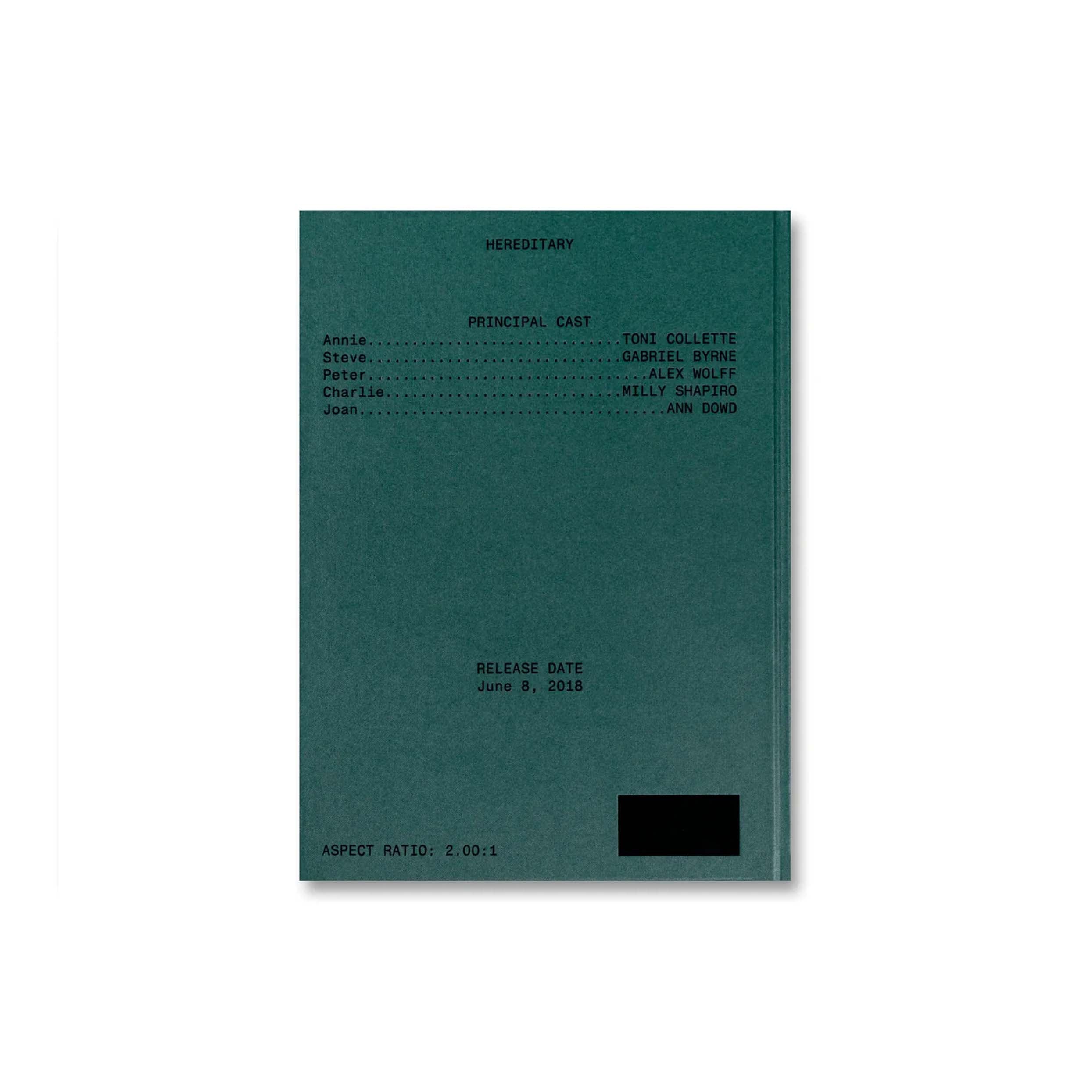 BIBLIOTHECA: Hereditary Screenplay Book | DSMG E-SHOP