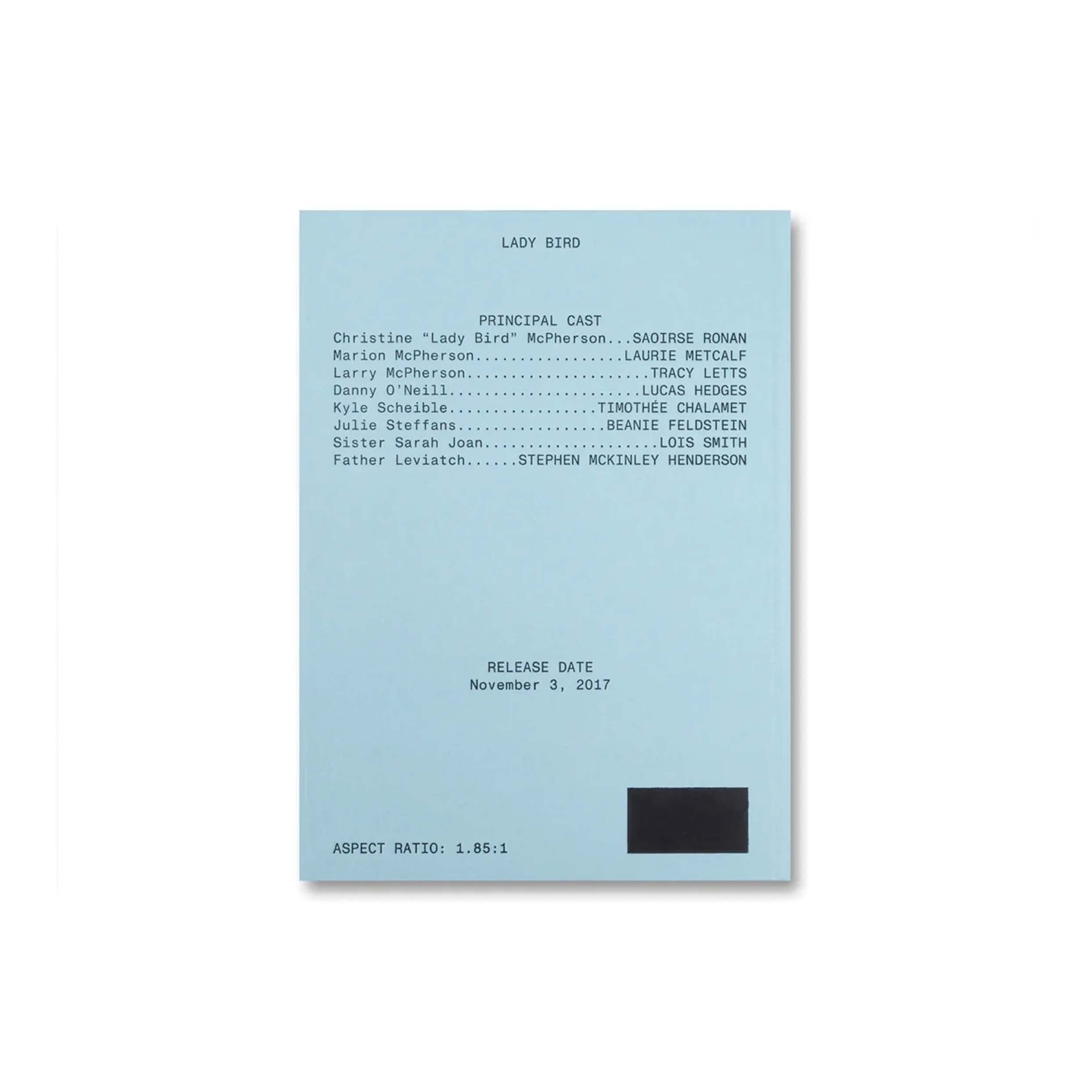 BIBLIOTHECA: Lady Bird Screenplay Book | DSMG E-SHOP