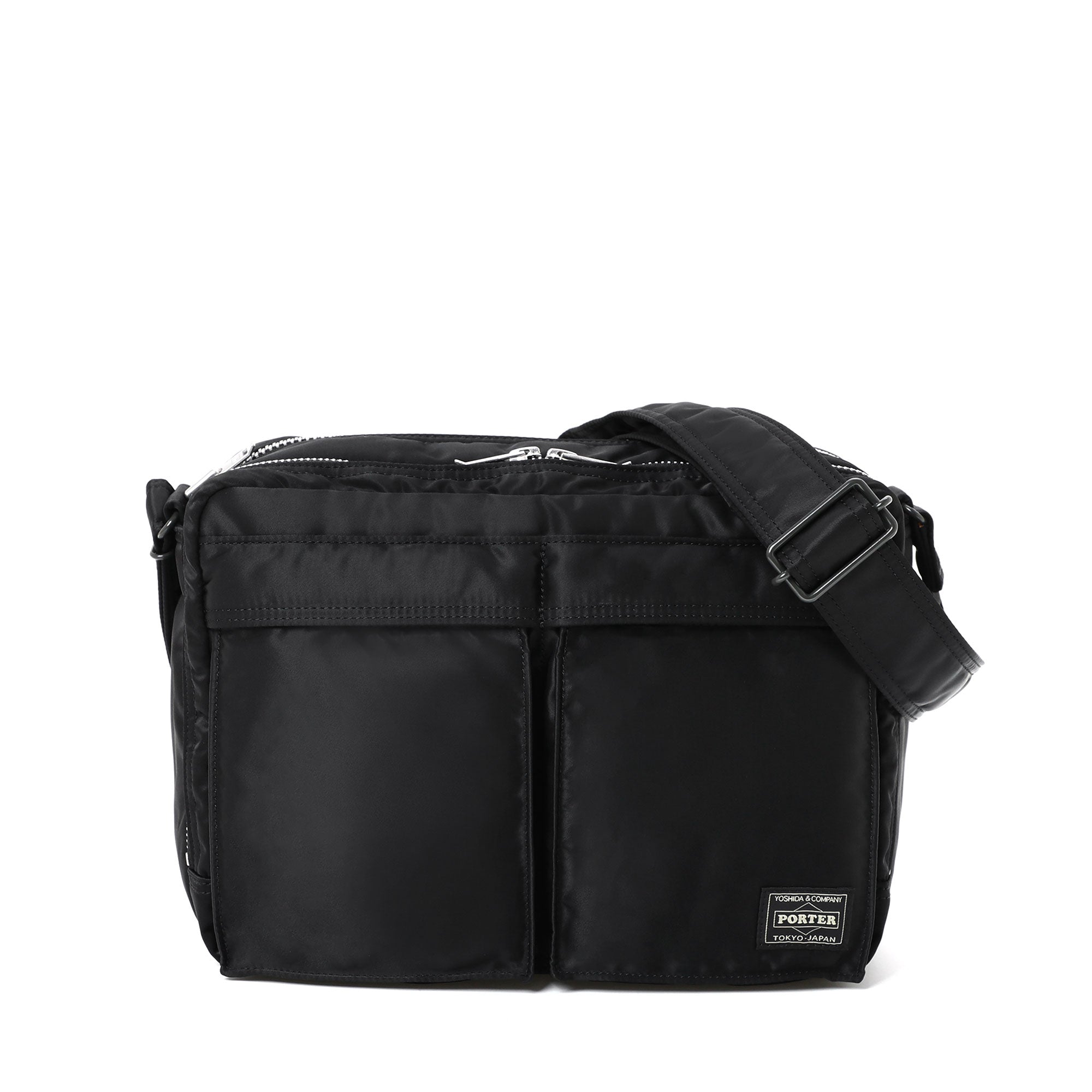 PORTER: Tanker Sling Bag W Zip(L) (Black) | DSMG E-SHOP