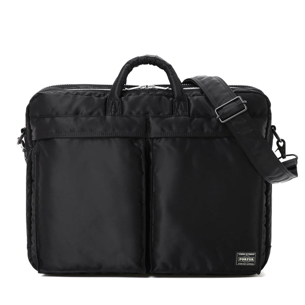 PORTER - Tanker 2Way Document Bag W Zip - (Black)