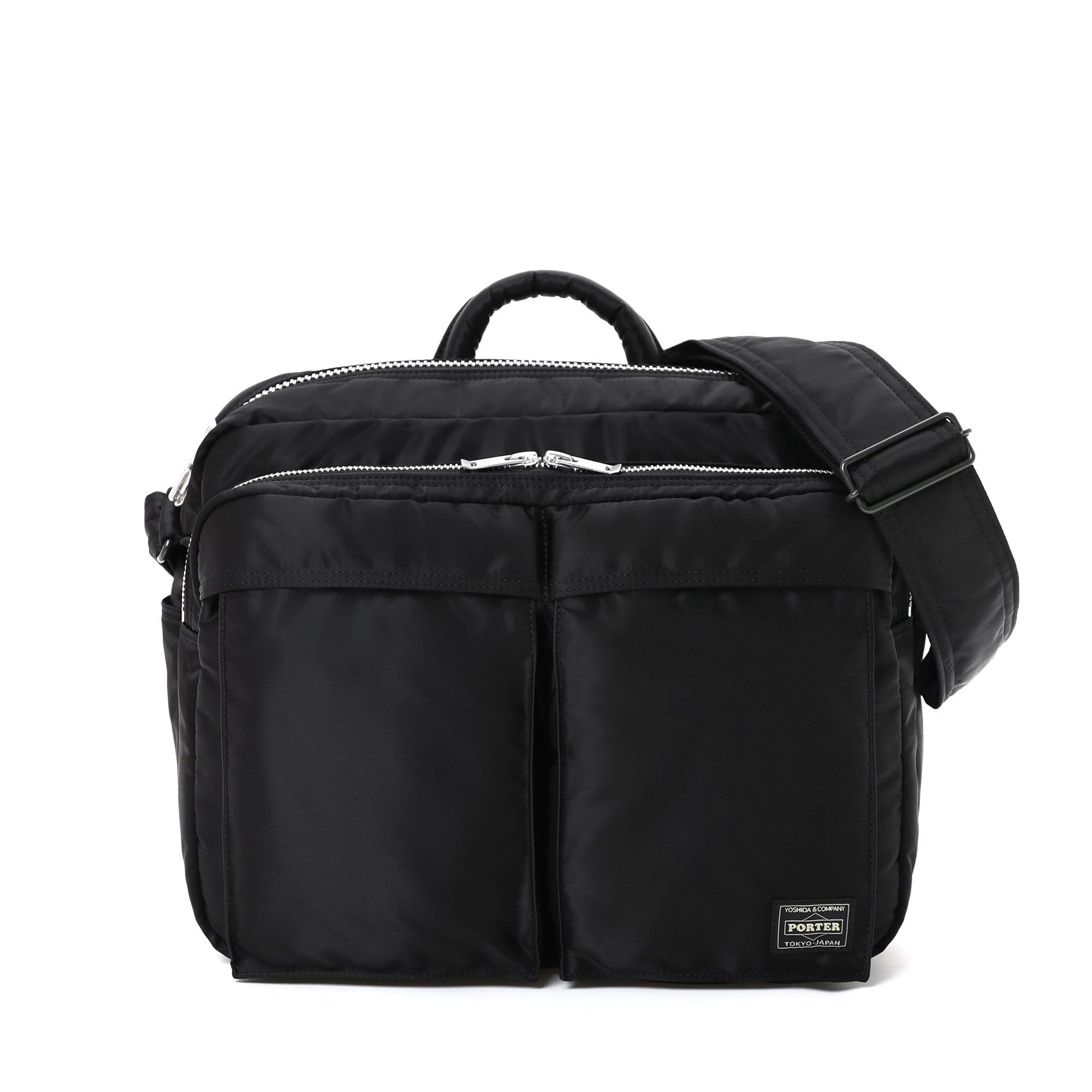 ヒ*デ様 新素材　PORTER タンカー　スリングバック　Ｗzip セージグリー PORTER: Tanker Sling Bag W Zip(XL) (Black) | DSMG E-SHOP