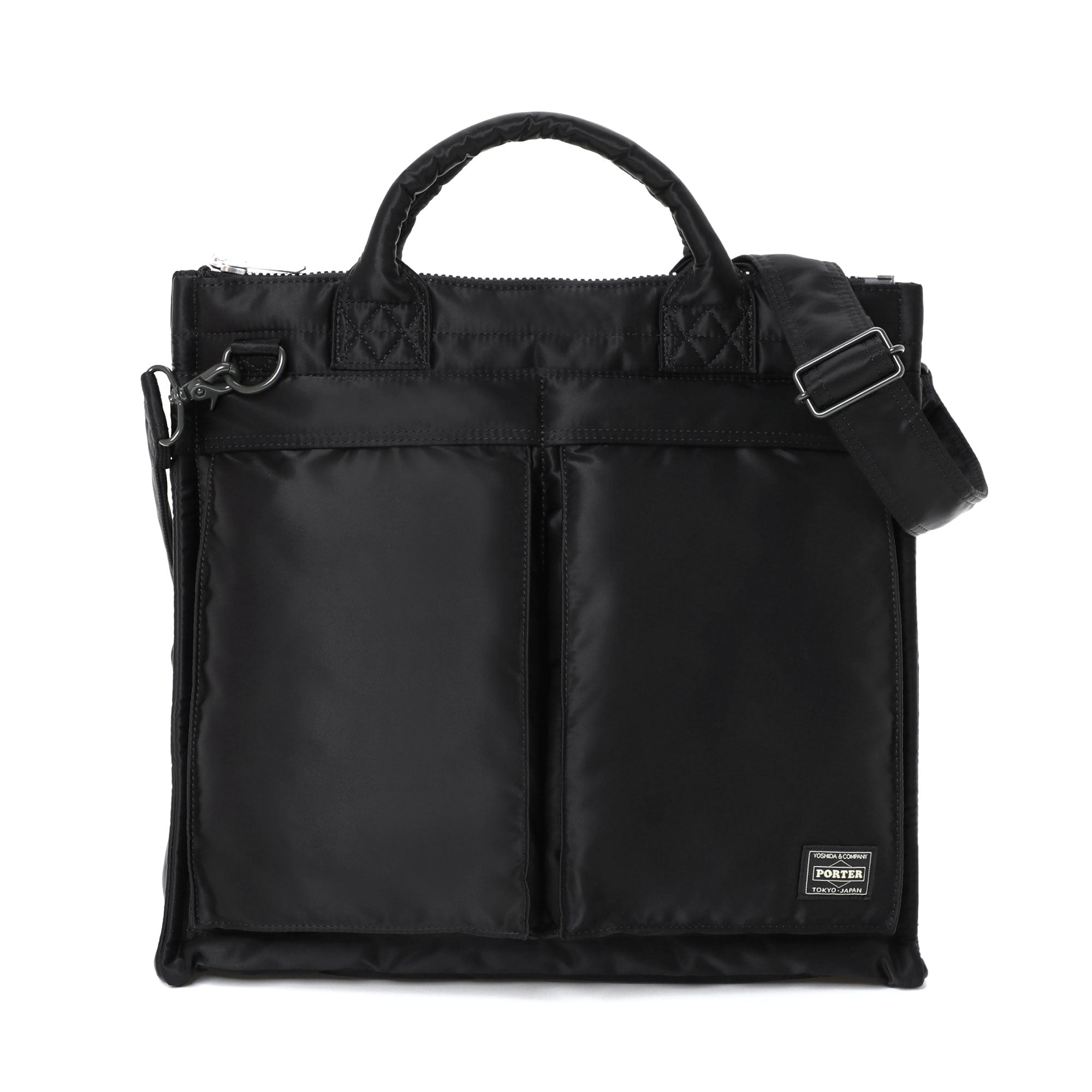 PORTER: Tanker Square Tote Bag(L) (Black) | DSMG E-SHOP