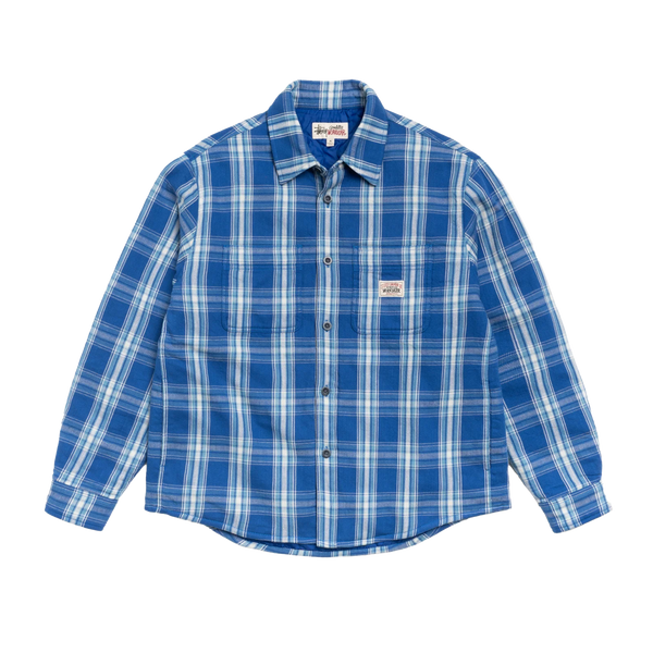 STUSSY - Lau Plaid Shirt Jacket - (Blue)